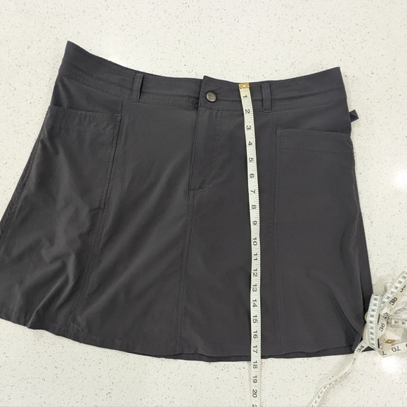 L.L.Bean Woman Dark Gray Performance Active Mini Skirt Skort Tennis Fitness 12 - Picture 5 of 12